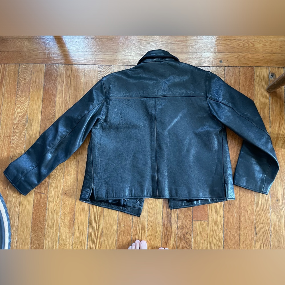 Vintage The Territory Ahead Leather 60โs 70โs 80โs moto biker jacket thicc - Picture 2 of 12